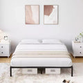 Metal Bed Frame,Heavy Duty Steel Slats Support Platform Bed with Under Bed Storage for Bedroom Apartment-No Box Spring Needed,Noise Free,Easy Assembly