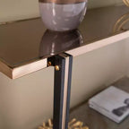 Console avec plateau miroir - Champagne