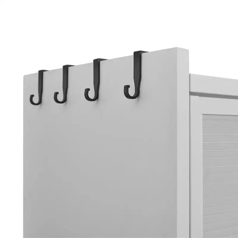 Armoire de cuisine/salle à manger/salon en métal à portes battantes et à chevilles, 6 niveaux, 185,4 cm de haut, avec dispositif anti-basculement