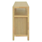 Meuble de rangement buffet en rotin style bohème avec cadre en bois massif