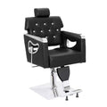 Fauteuil de coiffure inclinable multi-usage robuste avec appui-tête marron