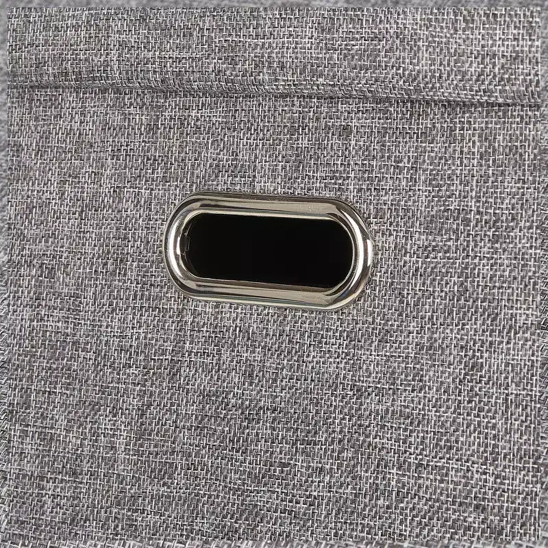 Banc coffre de rangement pliable, bout de lit en tissu de lin, repose-pieds avec siège rembourré, grand pouf pour chambre ou salon