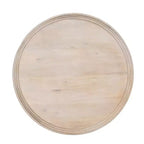 Table basse ronde avec plateau, bois de manguier blanchi fait main, 76 cm