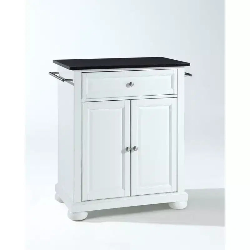 Îlot de cuisine avec porte et étagères
