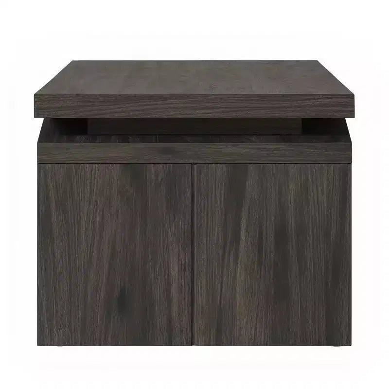 Table basse moderne à plateau fendu, facile à assembler