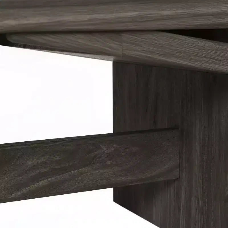 Table basse moderne à plateau fendu, facile à assembler