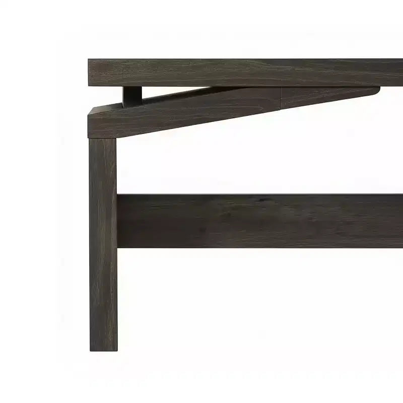 Table basse moderne à plateau fendu, facile à assembler
