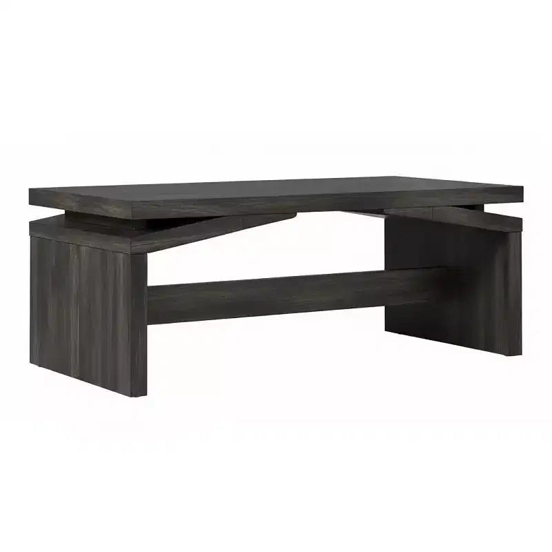 Walker Edison Booker Modern Easy Assembly Split-Top Coffee Table