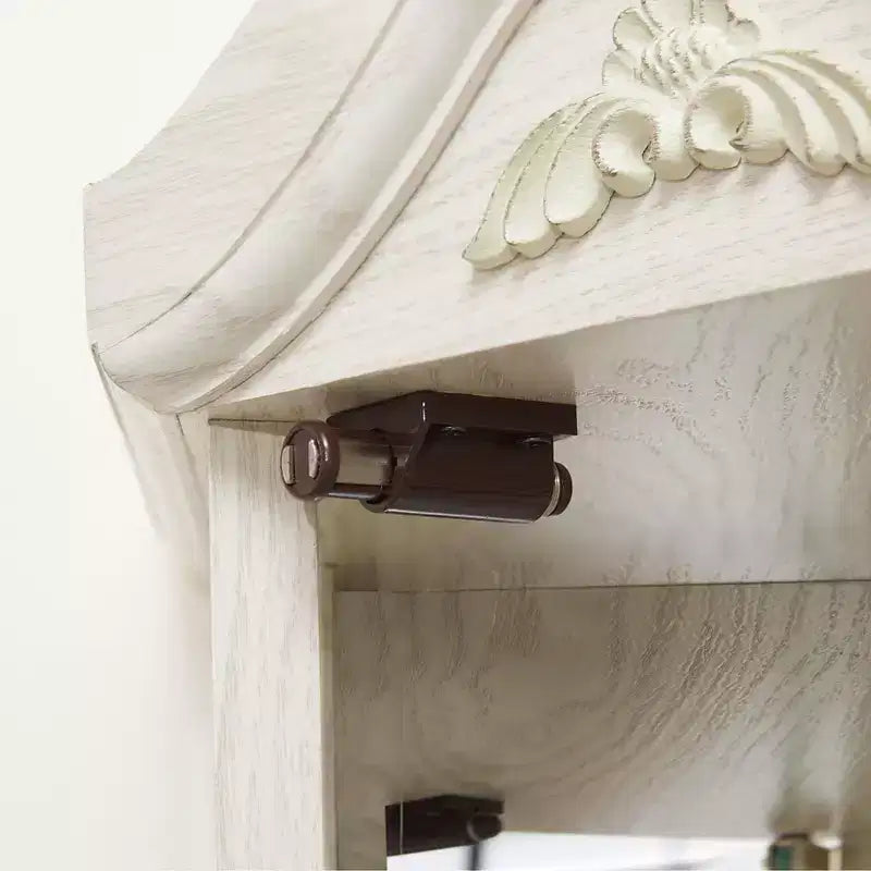 Pouf de rangement pour salon en tissu et MDF, compartiment de rangement, plateau rembourré