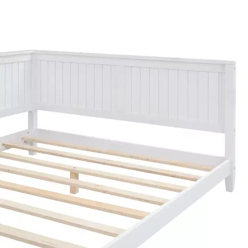 Lit de repos moderne en bois pleine grandeur pour le salon et la chambre d'amis