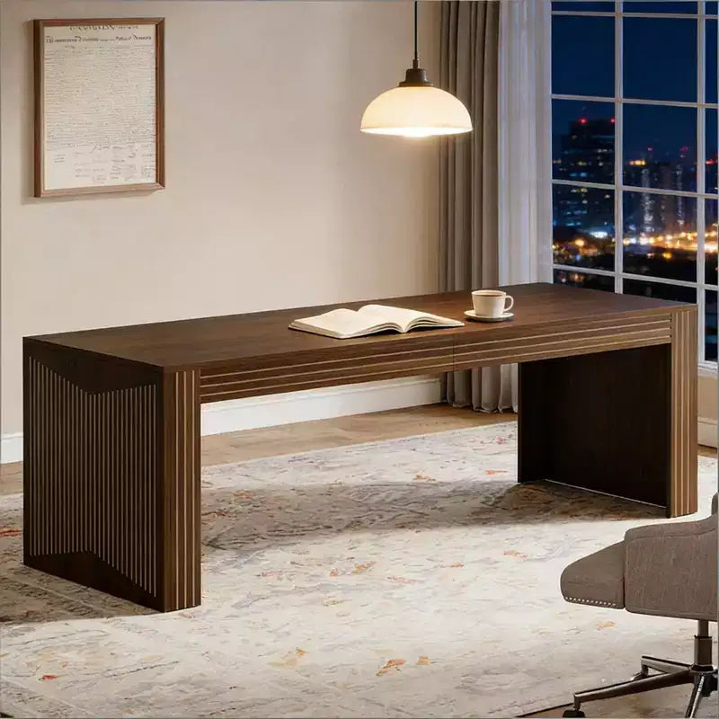 Bureau de direction en bois rustique 79 pouces
