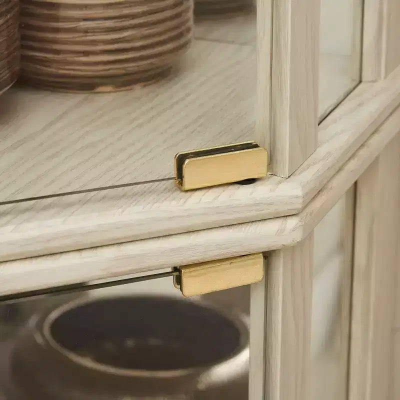 Meuble de rangement de cuisine en MDF, 2 portes, 2 étagères réglables