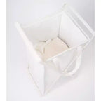 Panier à linge avec doublure en coton - Deux tailles - Acier + Coton