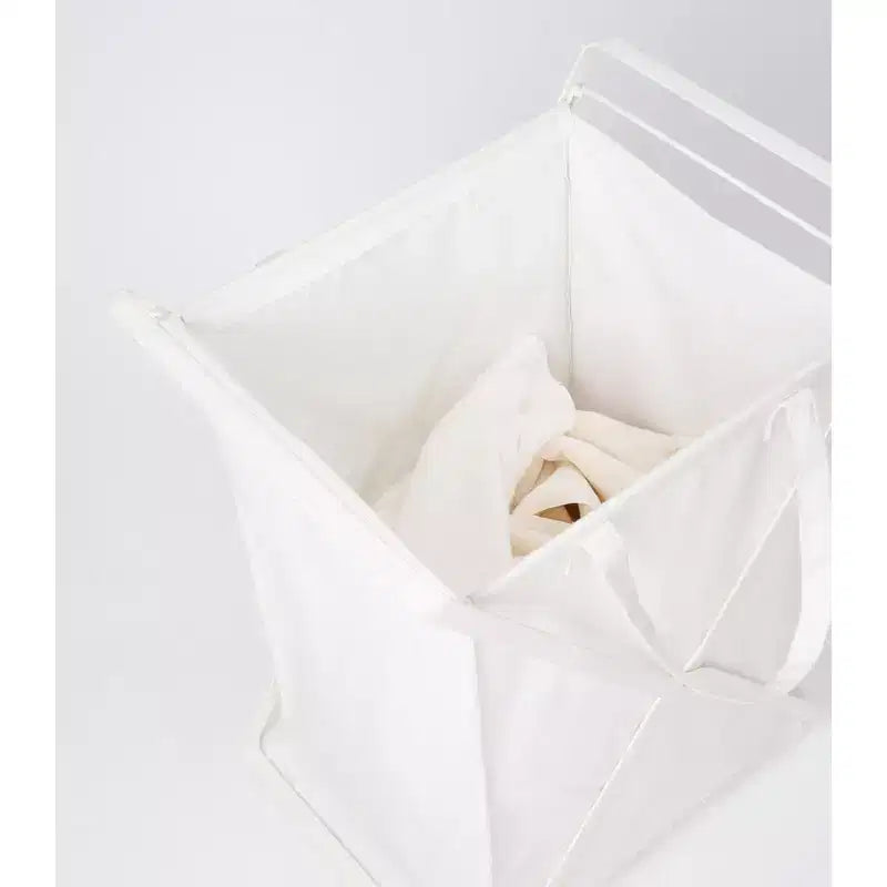 Panier à linge avec doublure en coton - Deux tailles - Acier + Coton