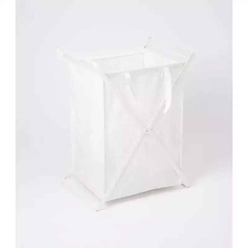 Panier à linge avec doublure en coton - Deux tailles - Acier + Coton